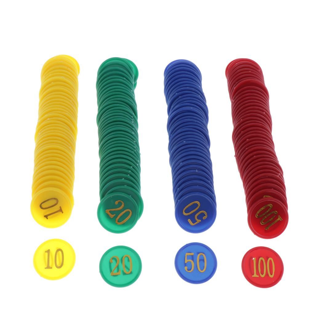 160 Counters Counting Chips  Markers  Printed Face