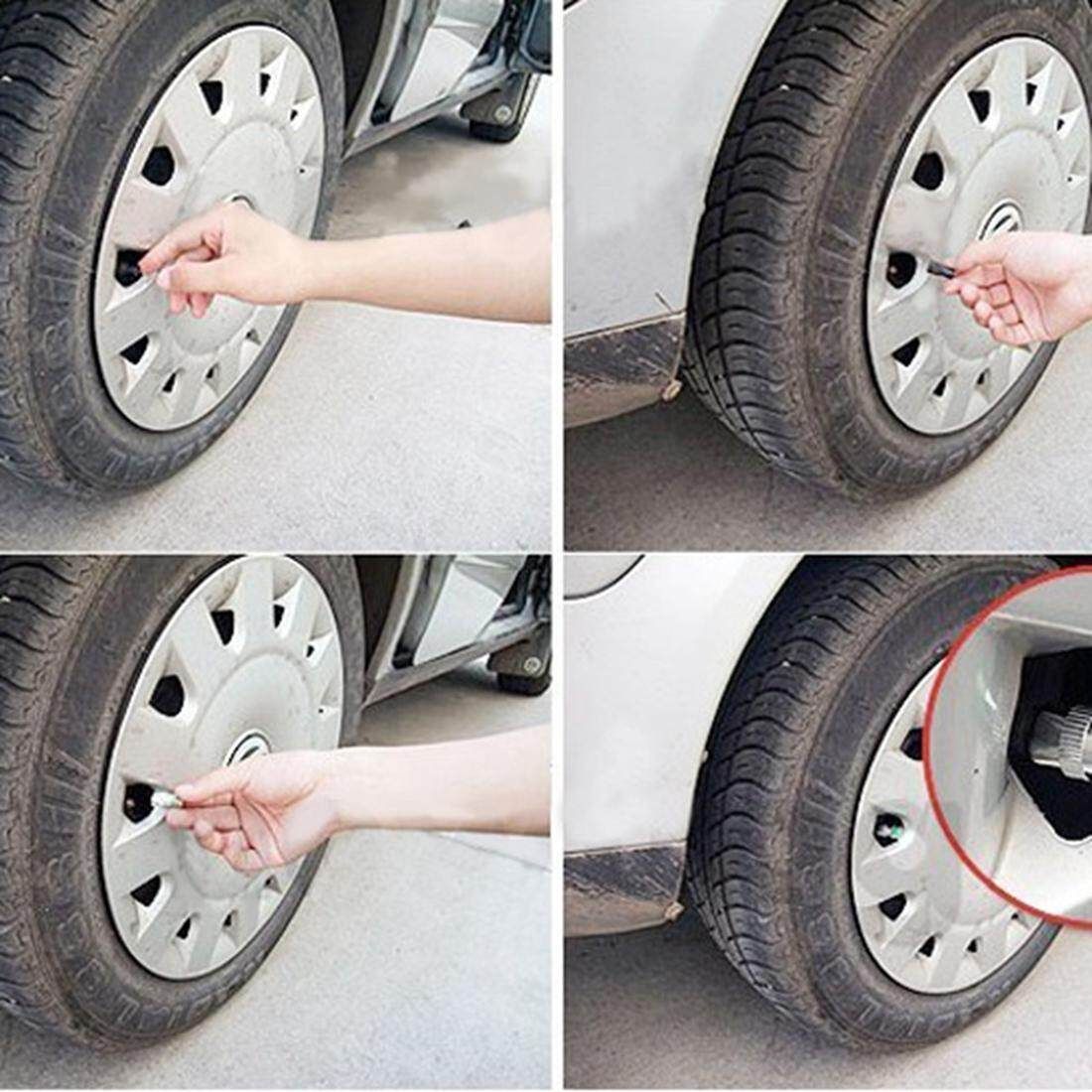Car Auto Tire Indicator Alert Valve Stem Cap Sensor 36PSI 4pcs