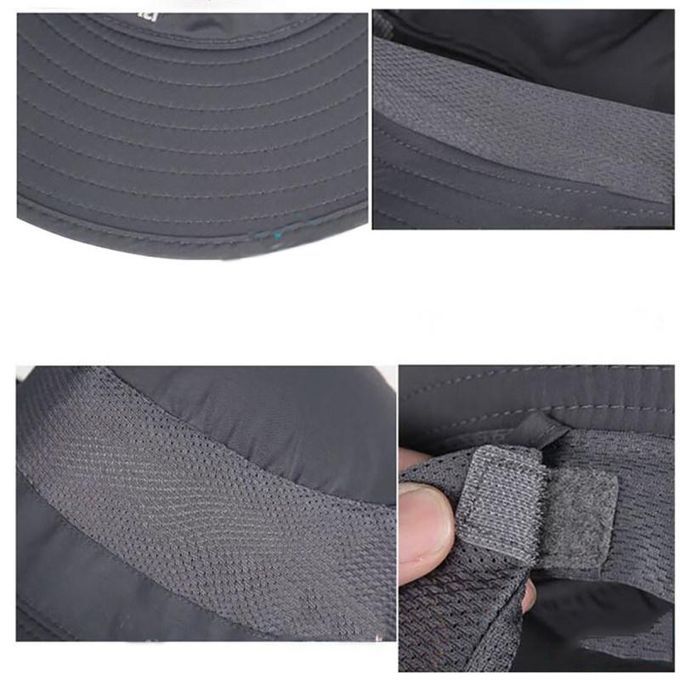 Outdoor Sun Protection Neck Face Cover Flap Cap Wide Brim-