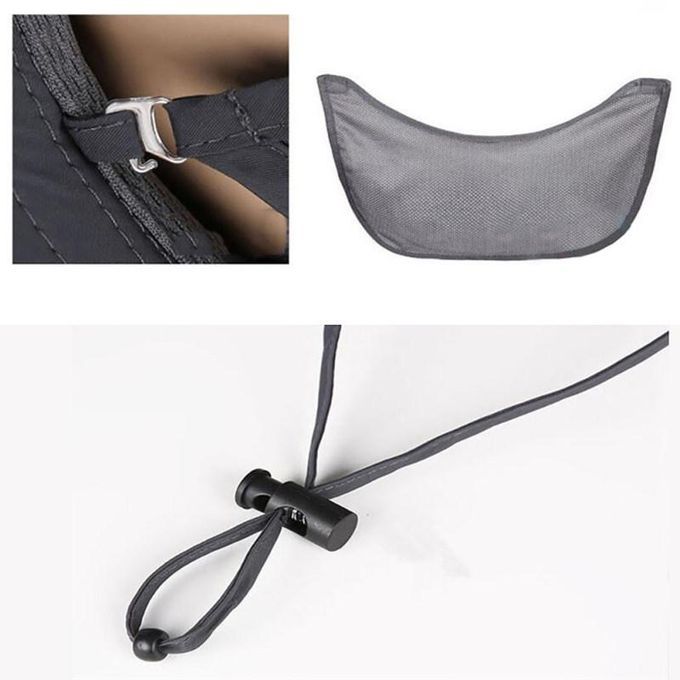 Outdoor Sun Protection Neck Face Cover Flap Cap Wide Brim-
