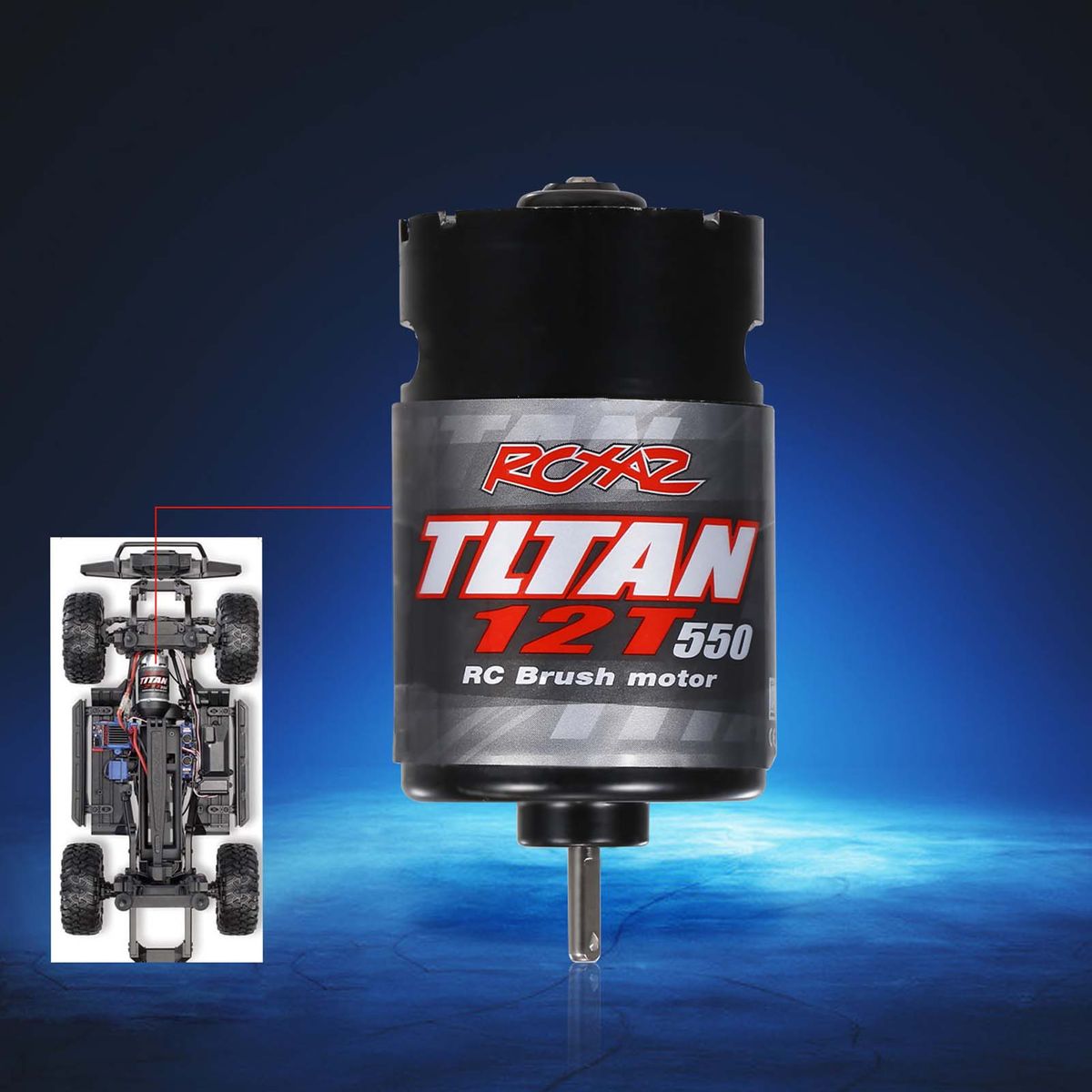 550 12T Brushed Motor For 1/10 RC Off-road Car HSP HPI