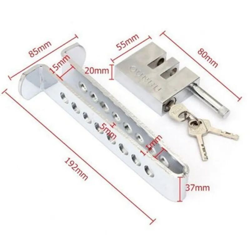 Universal Auto Car Brake Clutch Pedal Lock Alloy Steel Security Anti Theft For Cars, Truck