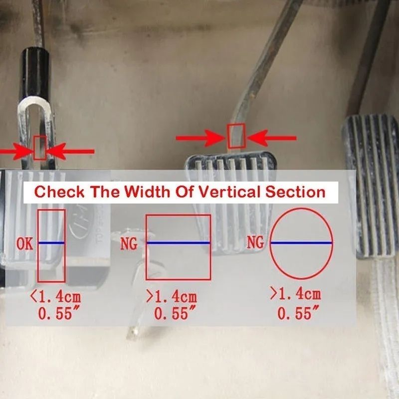 Universal Auto Car Brake Clutch Pedal Lock Alloy Steel Security Anti Theft For Cars, Truck