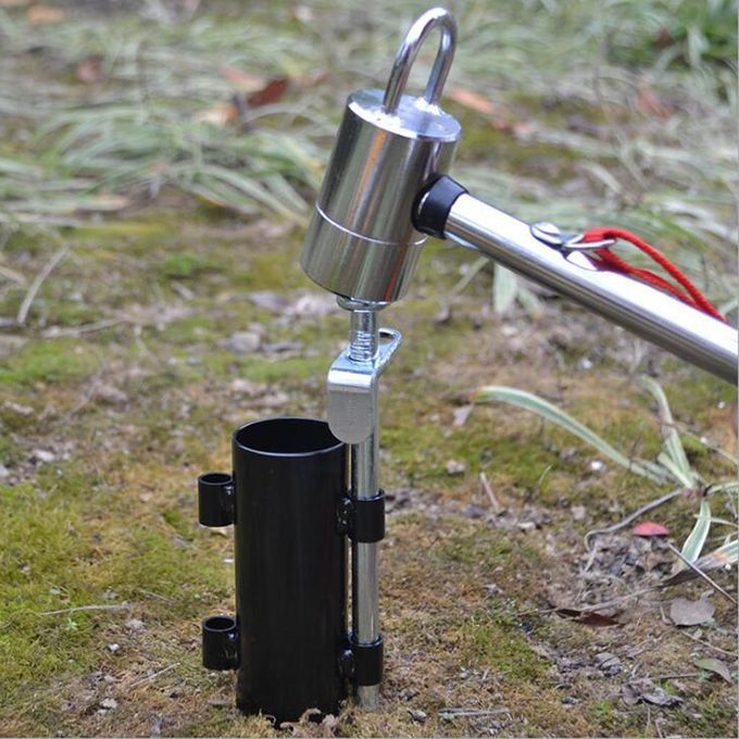Metal Solid Canopy Pole Holder Sunshade Rod Support Stand Locking Pipe
