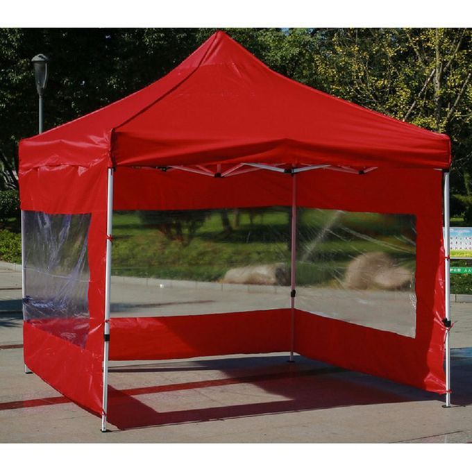 Waterproof Instant Canopy Sidewall Outdoor Camping Red B 190x290cm