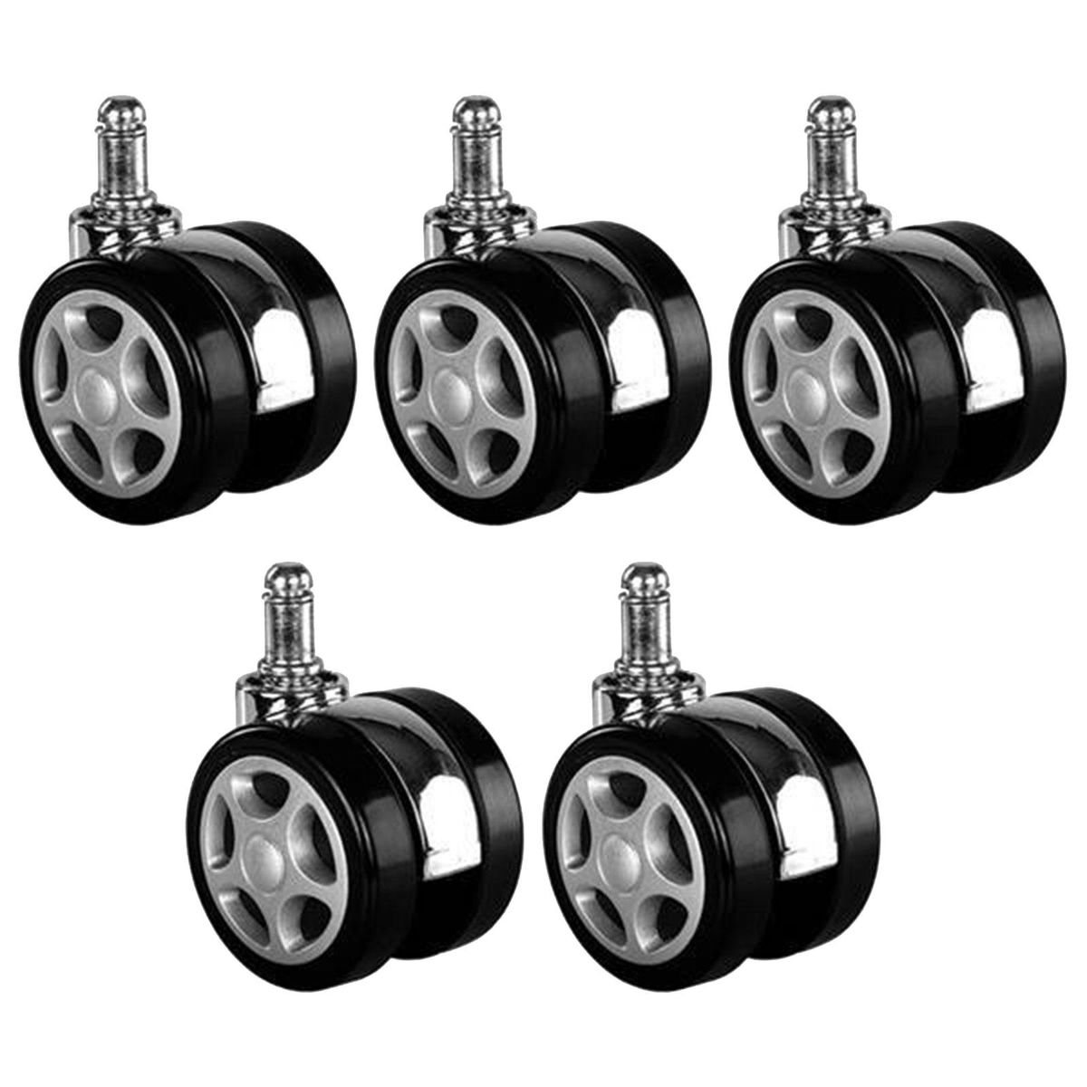 5x Office Chair Wheels Computer Desk Chair Wheels For