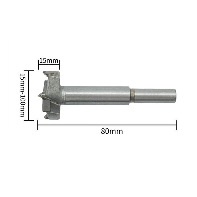 Woodworking Hole Opener Hole    Utter Drill Bit Wood  Utter Tools Set-Silver-15-50mm（10PC）