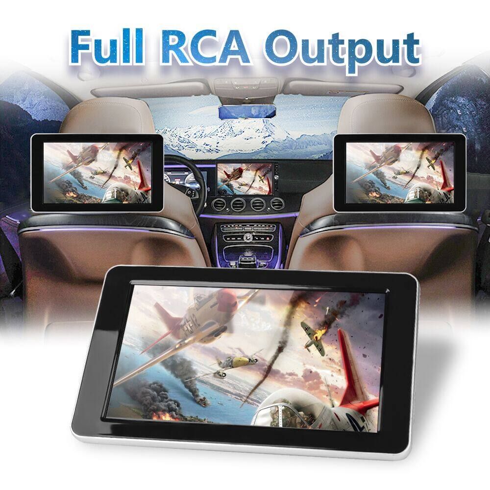 High Definition 9-inch Vehicle Headrest Display Vehicle General External Headrest 3-screen Simultaneous Display 918AV