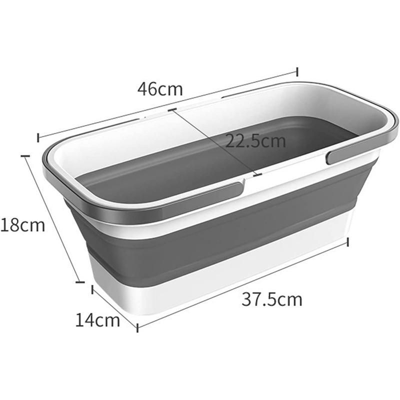 Portable Foldable Bucket Solid Basin Tourism Outdoor Clean Bucket Fishing Promotion Camping Car Wash Mop Folding Bucket