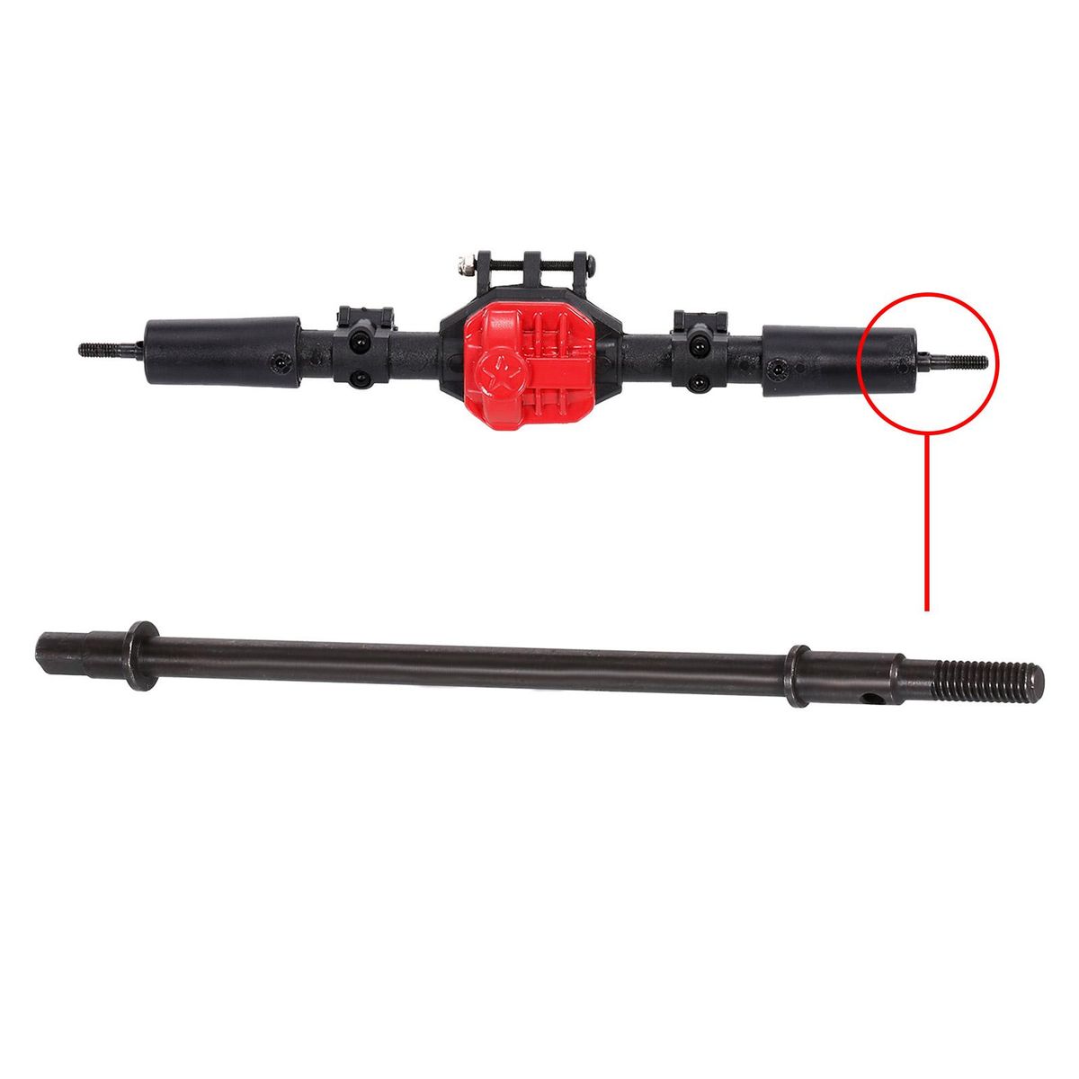 Metal Axle Dogbone Shaft Gear Compatible with 1:10 RC crawler Axial SCX10 Axle Replacement Parts
