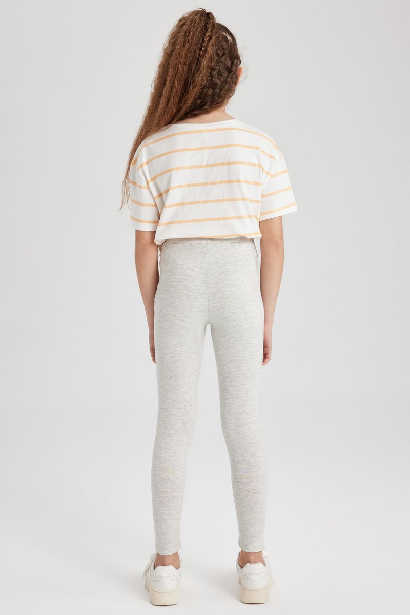 2 Piece Girl Casual Legging Fit Knitted Leggings - Purple