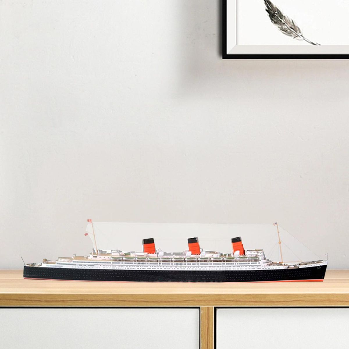 1:400 3D Puzzle Building Brain Teaser Cruiser For Shelves