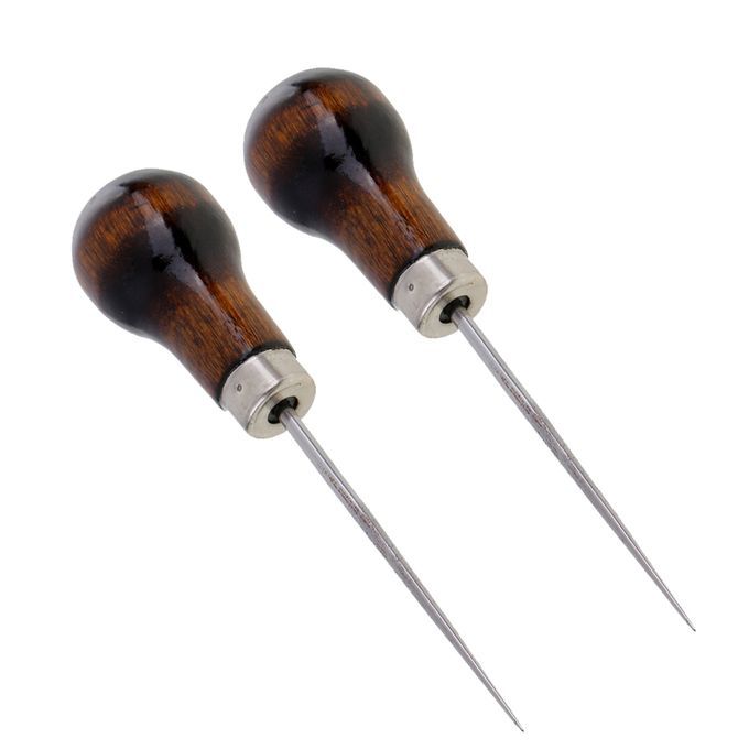 2Pcs LEATHERSEWING CRAFT AWL Hand Stitching Stitcher Canvas Hole