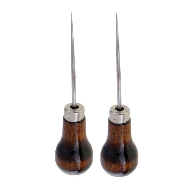 2Pcs LEATHERSEWING CRAFT AWL Hand Stitching Stitcher Canvas Hole