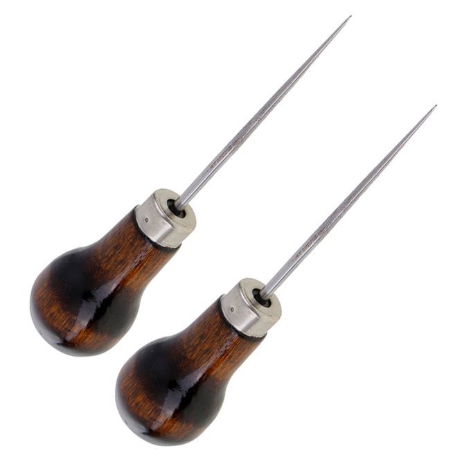 2Pcs LEATHERSEWING CRAFT AWL Hand Stitching Stitcher Canvas Hole