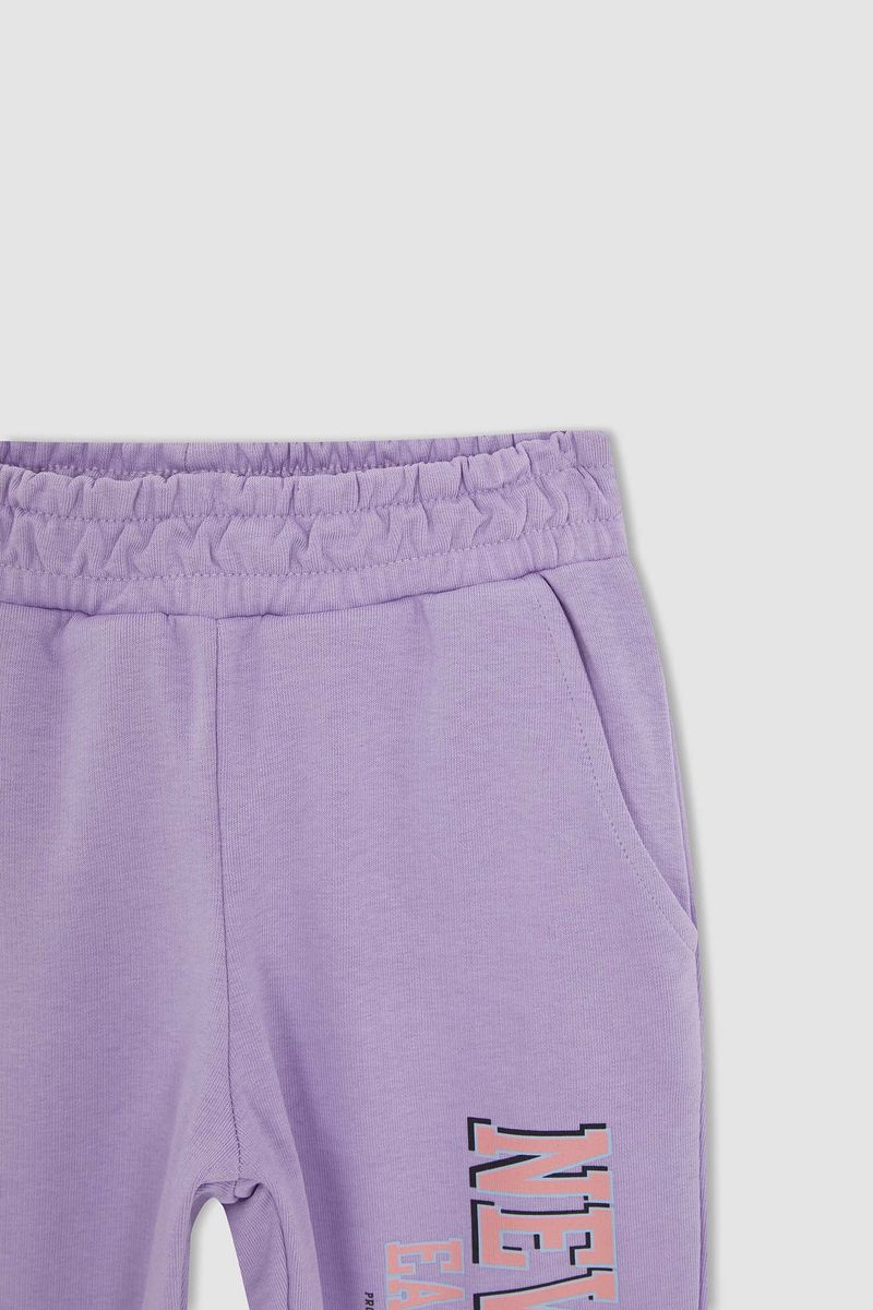 Girl - Regular Fit Knitted Bottom Trousers - Purple