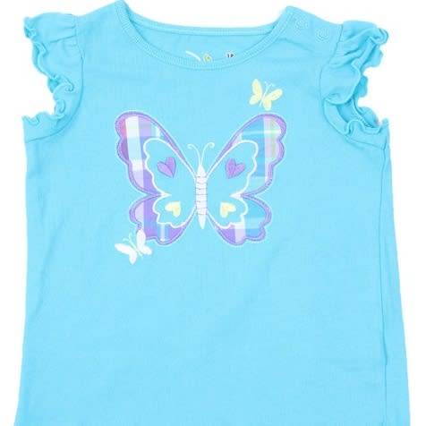 Aqua Butterfly Top