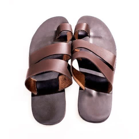 Men's Brown Palm Slippers