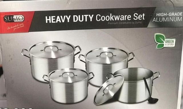 Heavy Duty Non Stick Cookware Sets - 9pcs