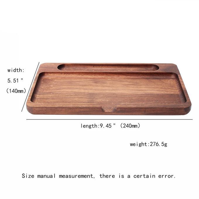 Wood Rolling Tray Durable Walnut Wood Tobacco Tray For Tobacco Herb