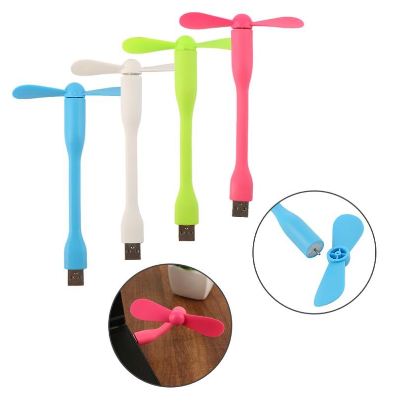 Fan USB And PC Power Portable Flexible Desktop Laptop Cooling Mini Fan 1PC Consumption Power Radiator Removable Low Mini Small