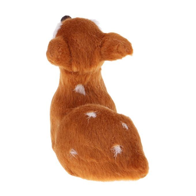 Simulation Christmas Elk Plush Reindeer Light Brown Female Sitting