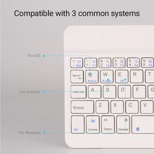7/10inch Mini Slim Wireless Bluetooth-compatible-White