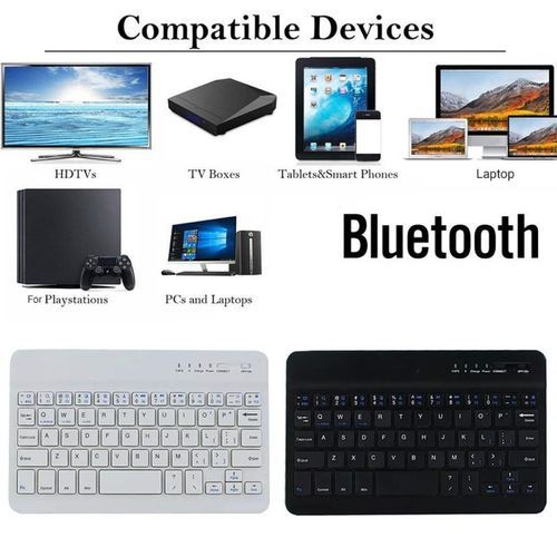7/10inch Mini Slim Wireless Bluetooth-compatible-White