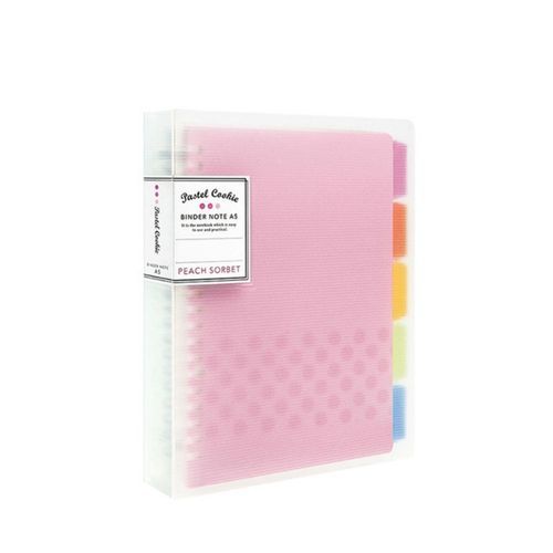 Loose-leaf Notebook Rainbow Cookie Daily Plan Personal Diary Notebook-B5(Pink)