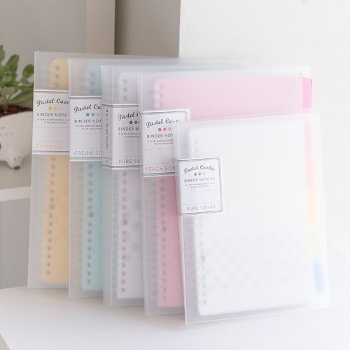 Loose-leaf Notebook Rainbow Cookie Daily Plan Personal Diary Notebook-B5(Pink)