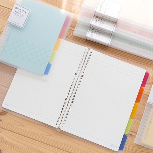 Loose-leaf Notebook Rainbow Cookie Daily Plan Personal Diary Notebook-B5(Pink)
