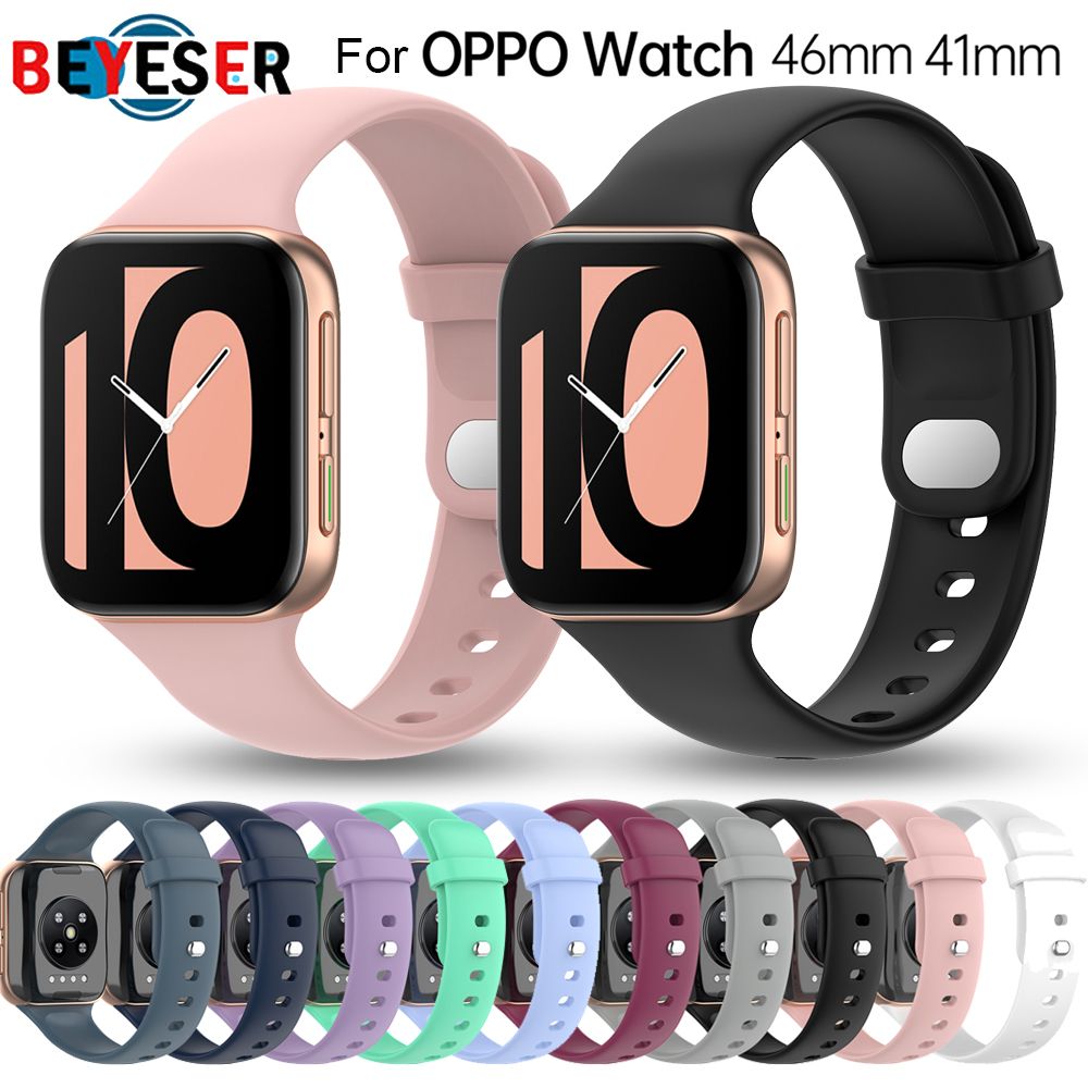 Soft Silicone Watch Strap For Oppo Watch 41mm 46mm