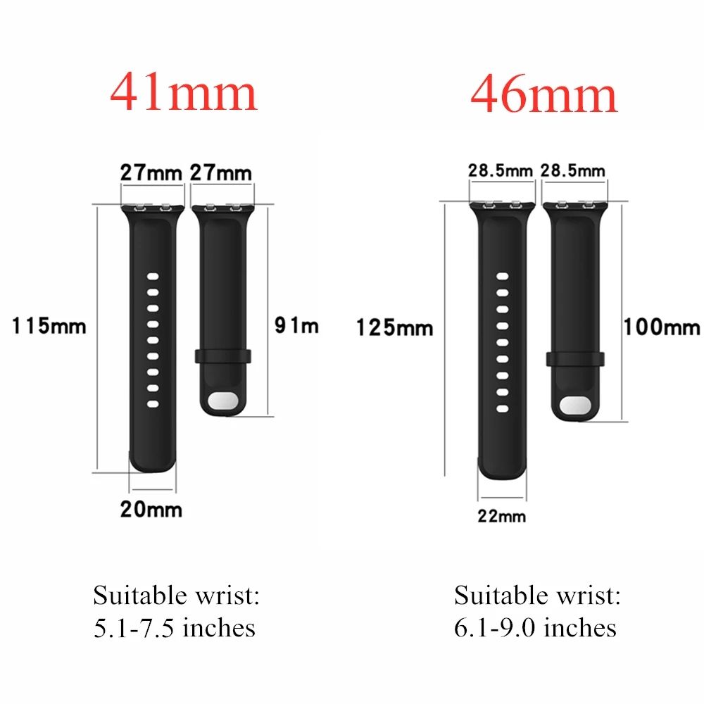 Soft Silicone Watch Strap For Oppo Watch 41mm 46mm