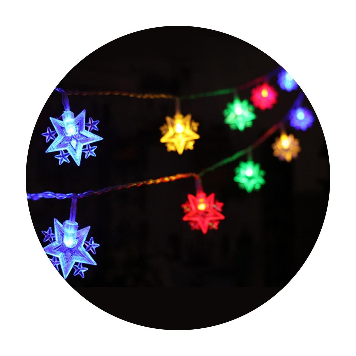 String Light Moon Star Holiday Party String Light Decoration A
