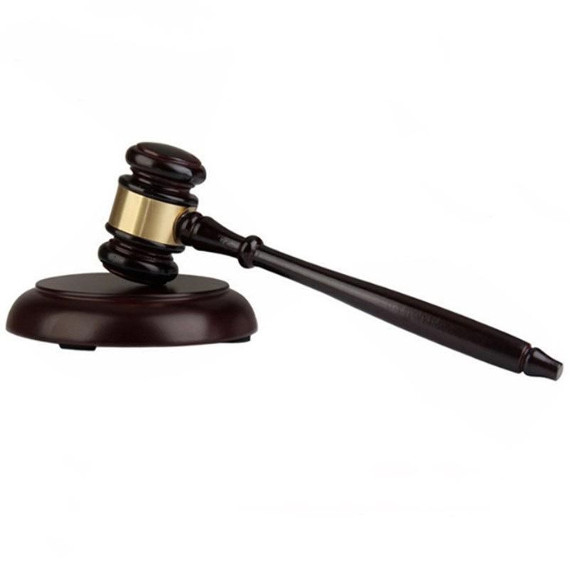 Solid wood hammer judge hammer auction hammer script reasoning society judge hammer law mallet law hammer wooden hammer children catch week hammer Hammer + base (exquisite)
