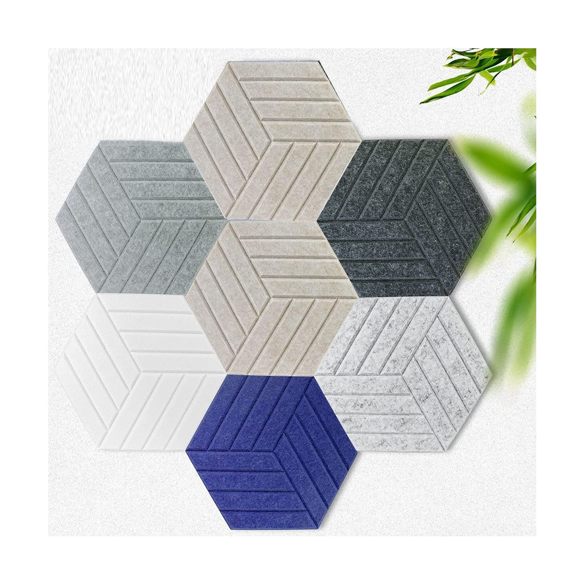 Sound Proof Panels Hexagon Self-Adhesive,12 Pcs Acoustic