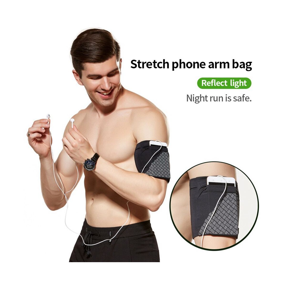 Men and Women Running Elastic Band Phone Arm Bag Fitness