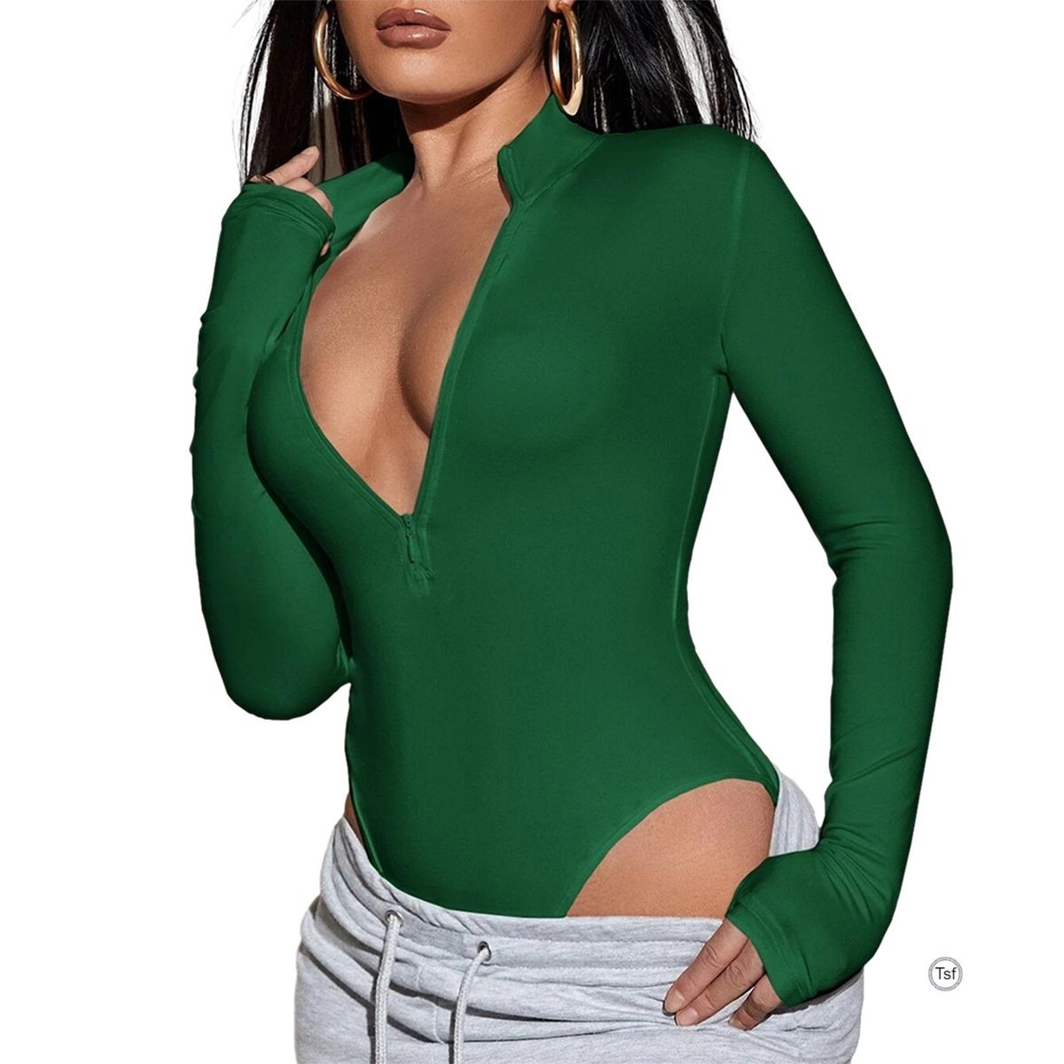 Sexys Tummys Control Bodysuit With Long Sleeve Comfortable