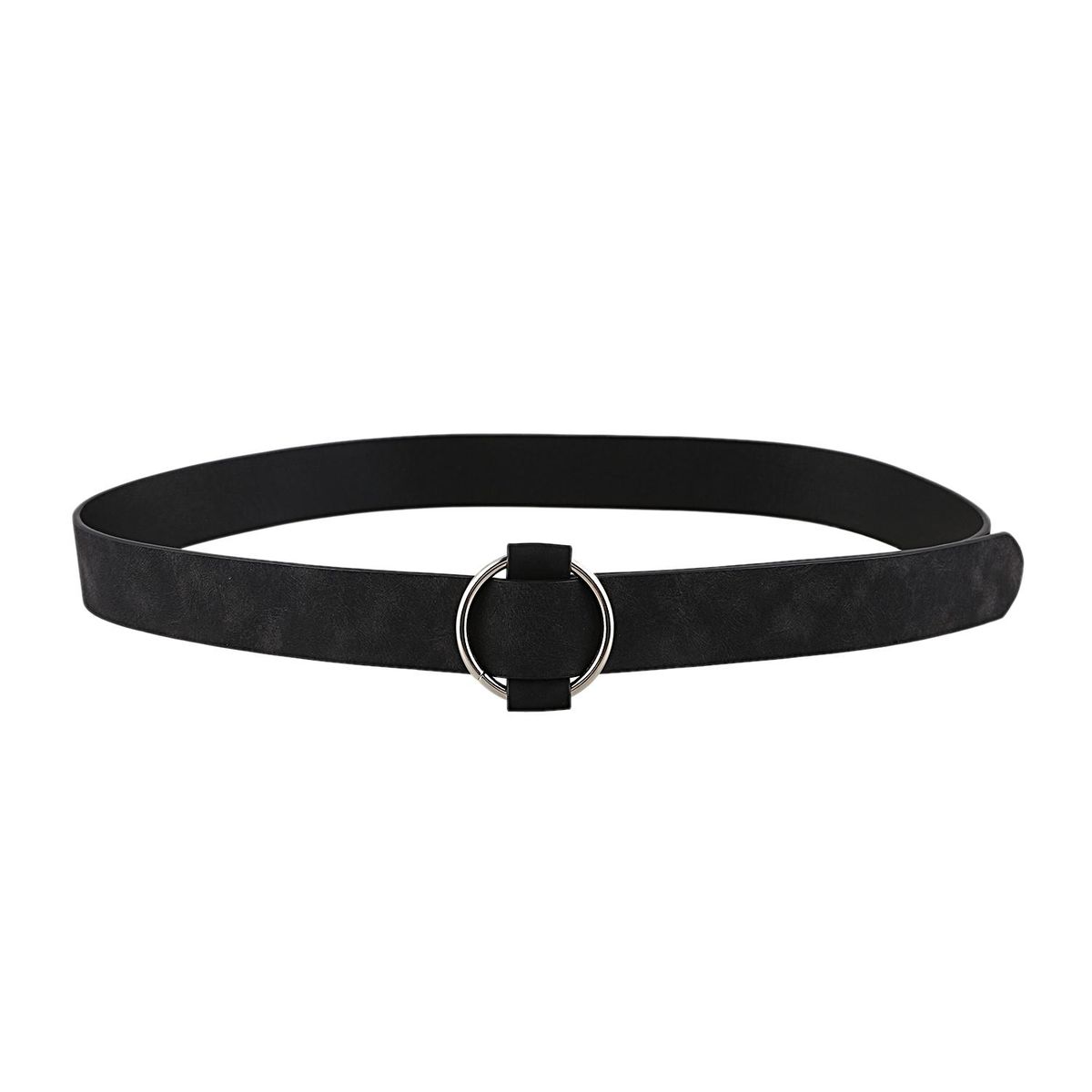 Women Leather Belt Round Buckle Belts Female Leisure Jeans