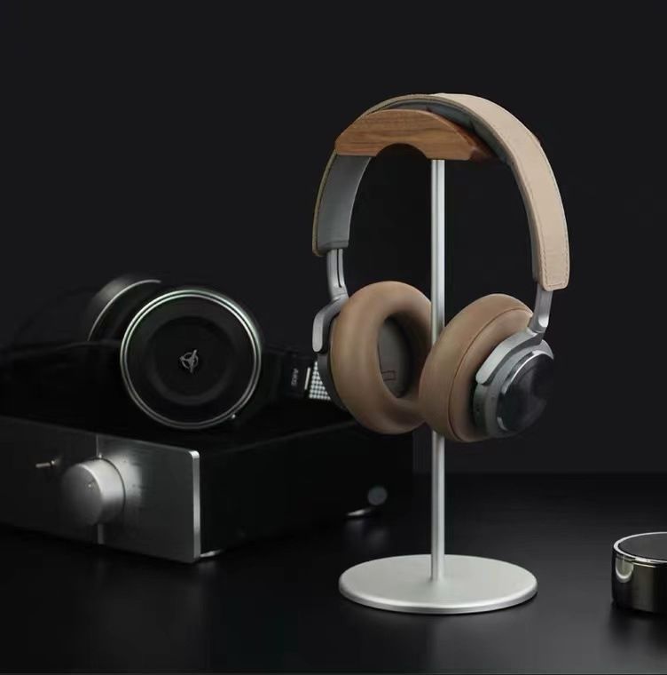 Aluminum Alloy Headphone Bracket Solid Wood Headphone Hanger