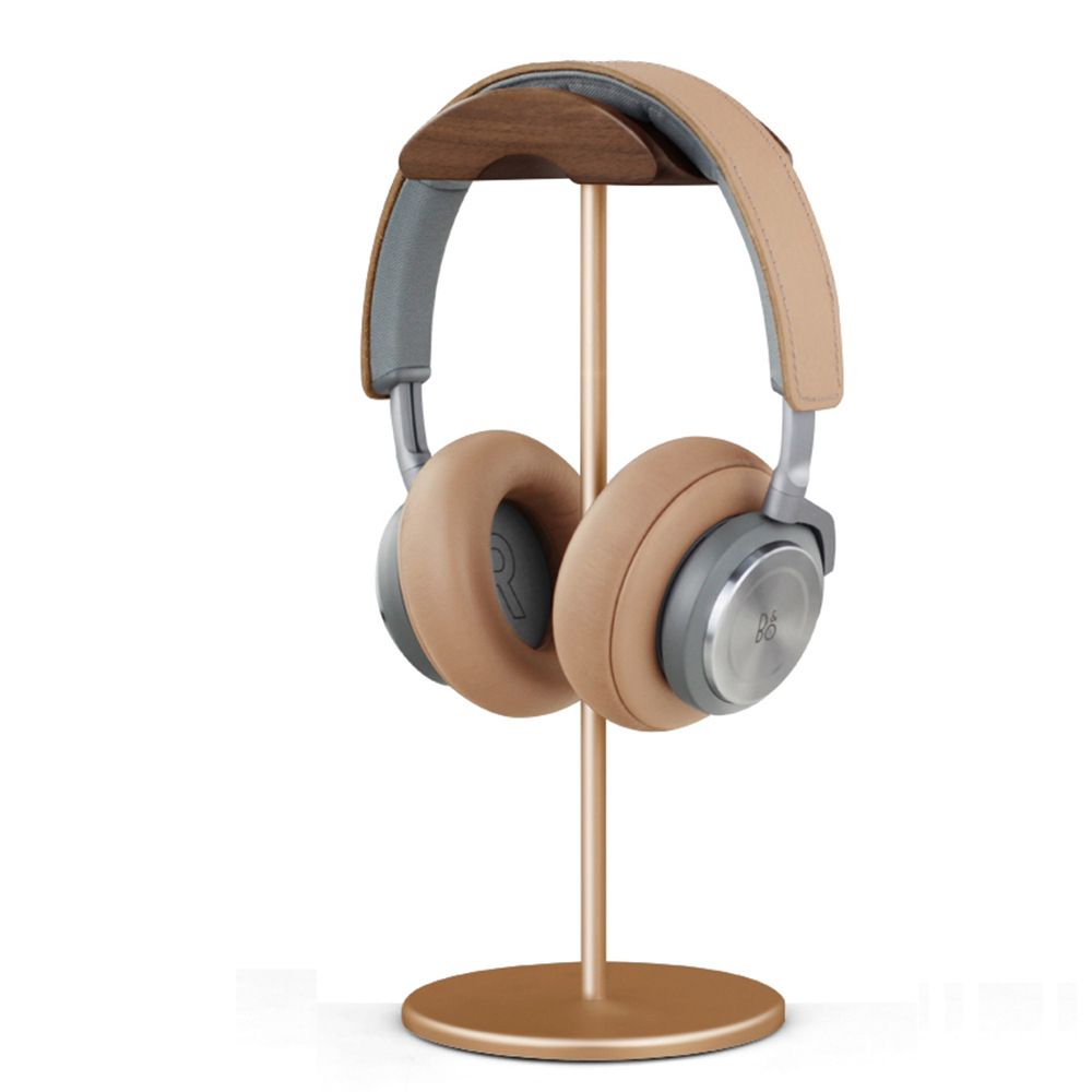 Aluminum Alloy Headphone Bracket Solid Wood Headphone Hanger