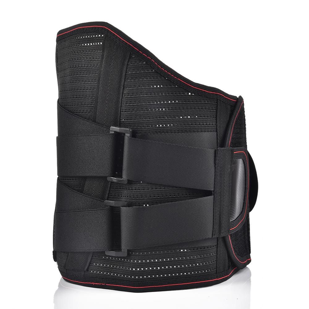 Lumbar Support Belt Lumbosacral Back Brace Adjustable Breathable Waist Support Belt Self-heating Therapy with 3pcs Replaceable Pad for Men Women Relief Back Pain Sciatica Herniated Disc Scoliosis