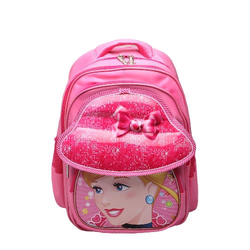 Princess Large Backpack School Bag - Royal Pink