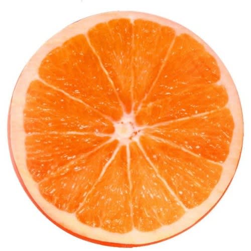 3D  Pillow Plush Fruit Cushion - Orange