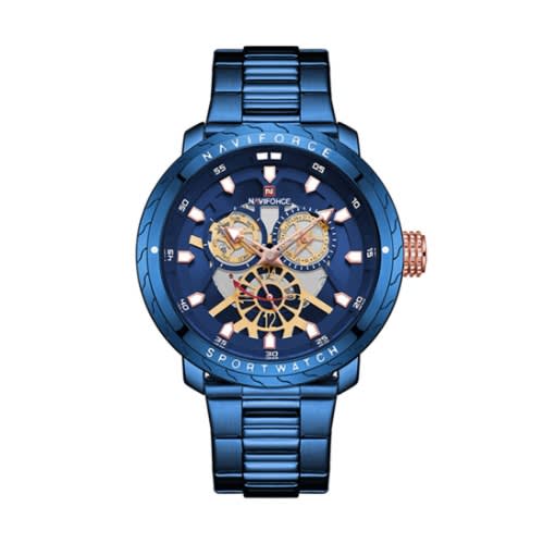 Men's Metal Strap Chronograph Wrist Watch