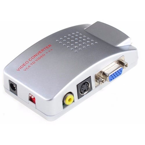 PC VGA to TV AV RCA Signal Adapter Converter Video Switch Box