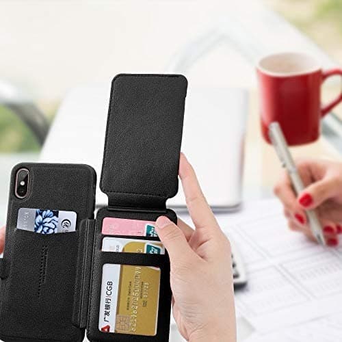 Wallet Cover Case For Apple iPhone Xr - Black