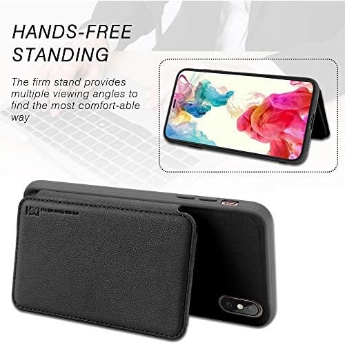 Wallet Cover Case For Apple iPhone Xr - Black