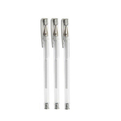 10 Pieces Metallic Gel Pen - Silver