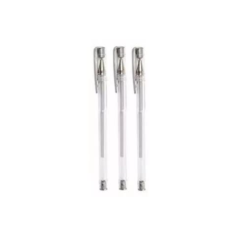 10 Pieces Metallic Gel Pen - Silver